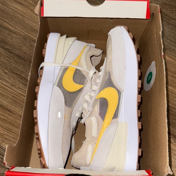 Nike Shoes - Nike Women's White and Yellow Sneakers
